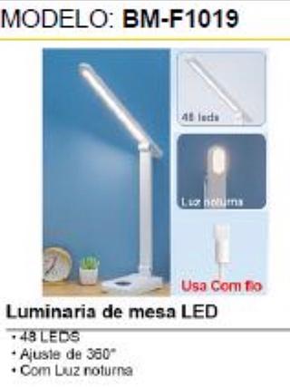 Luminária de mesa LED