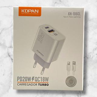 Carregador completo turbo - entrada tipo C e saída iphone