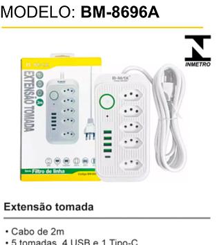 Extensão tomada 2m