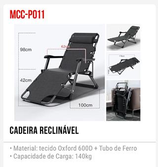 cadeira reclinavel 140 kg