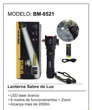 Lanterna recarregável quebra vidro BMAX