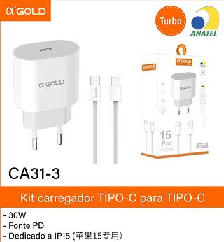 Carregador Tipo C Tipo C 30w