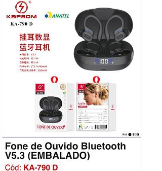 Fone de ouvido bluetooth