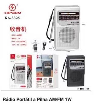 Rádio portátil a pilha