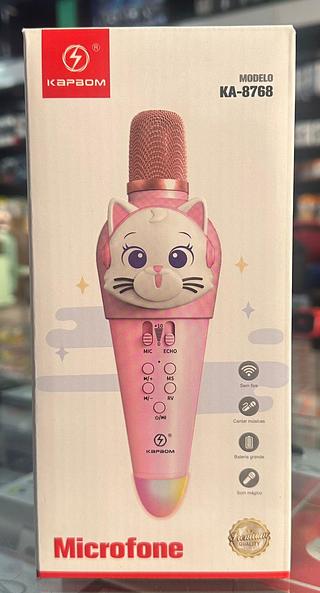 microfone com cx de som