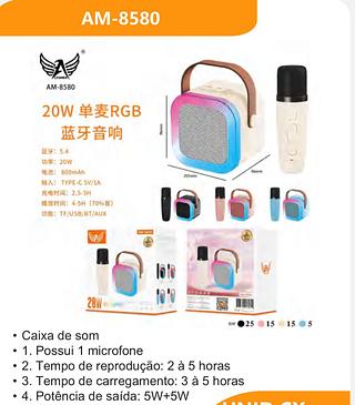 cx de som com microfone blutu