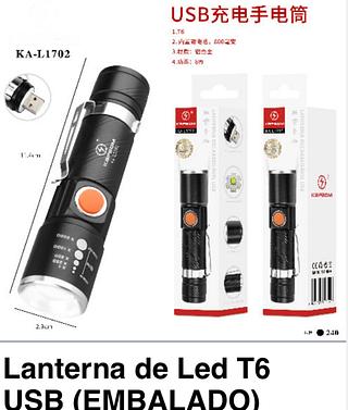 lanterna carregar usb