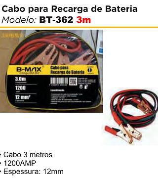 cabo para recarga de bateria de carro 3 m
