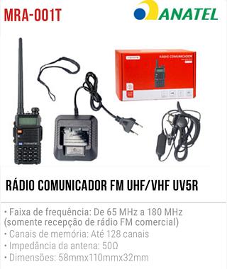 radio comunicador fm uhf vhf uv5r