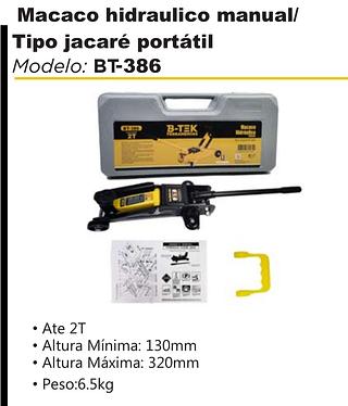 macacao hidraulico manual tipo jacare portatil