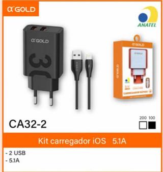 CARREGADOR IOS 5.1A gold