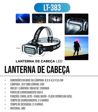 Lanterna de cabeça