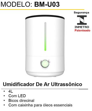 umidificador de ar ultrassonico 4l