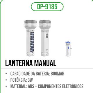 lanterna manual solar