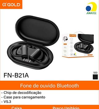 Fone bluetooth alfagold