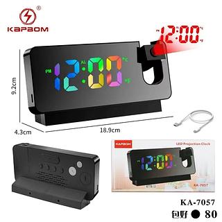 relogio led com projetor