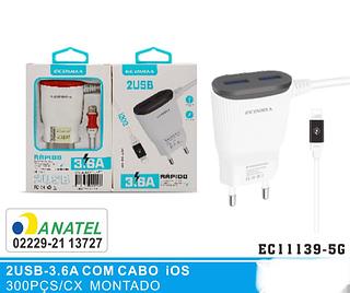 carregador ifone fio junto3.6A egooda