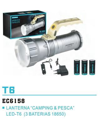 lanterna horoforte t6 metal 3 bateria