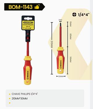 Chave phillips 1/4*4"