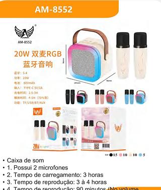 Caixa de som 2 Microfone