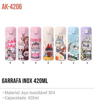garrafa inox termica labubu 420ml