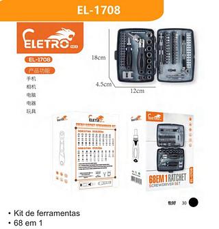 kit ferramentas 68 em 1