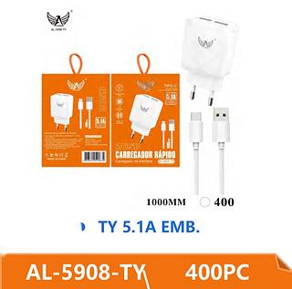 carregador 5,1a tipoc