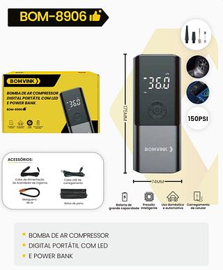 bomba de ar inteligente sem fio compresor