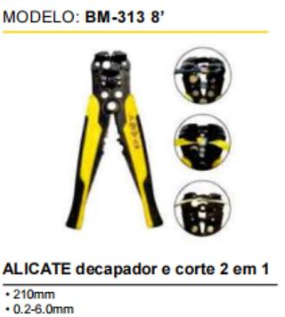 Alicate Decapador e corte 2 em 1
