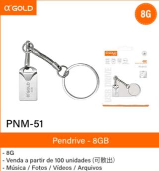 pendrive chaveiro 8g al 8u 8