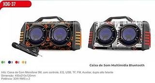 cx de som com microfone xtrad