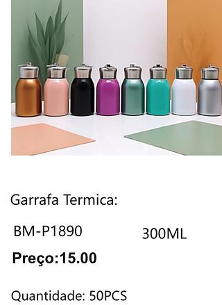 garrafa termica 300ml copo