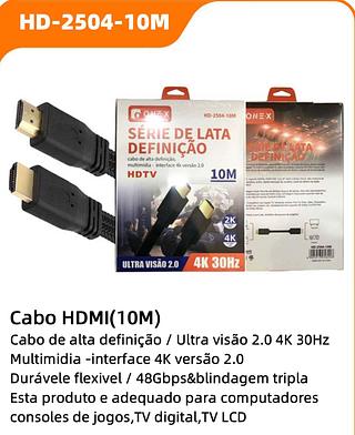cabo hdmi 10 m