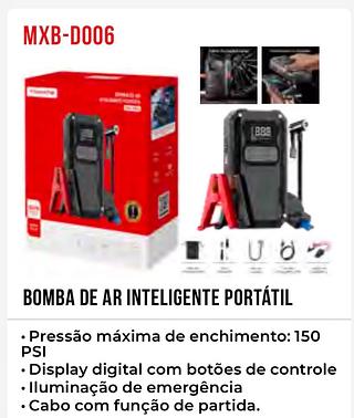 Bomba de ar inteligente portátil