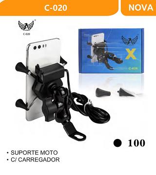 suporte celular para moto com carregador