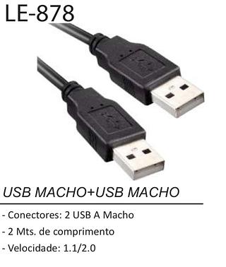 cabo usb macho macho