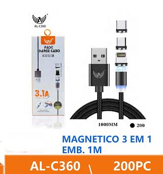 cabo magnetico 3 em 1 1 m ima