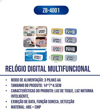 relogio digital multifuncional despertador