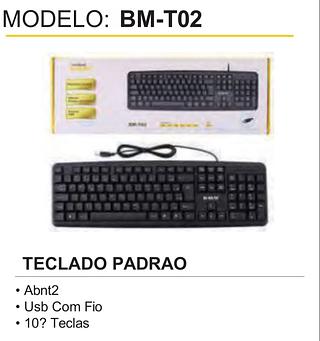 teclado com fio para pc tcd 01