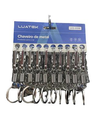 CARTELA CHAVIERO DE METAL 9211 (pacote 12 peca)