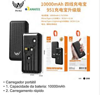 Carregador portátil Altomex 10.000mAh