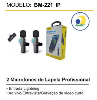 2 Microfone de lapela profissional ios