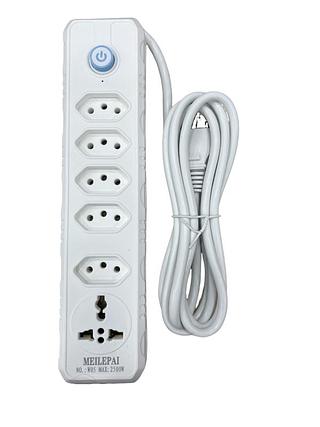 Extensão filtro de linha c/6 tomadas (2500W)