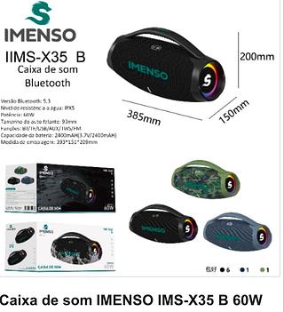 Caixa de som bluetooth IMENSO