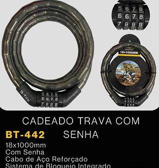 Cadeado trava com senha