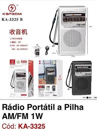 radio (pilha ou enegia)
