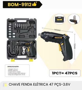 Chave de fenda Elétrica 47Pçs