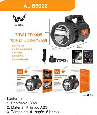 lanterna holofote 30w t6