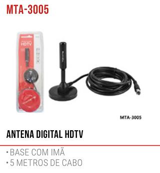 antena digital para tv 5m marca tomate