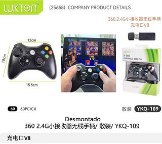 controle xbox sem fio kap 360w